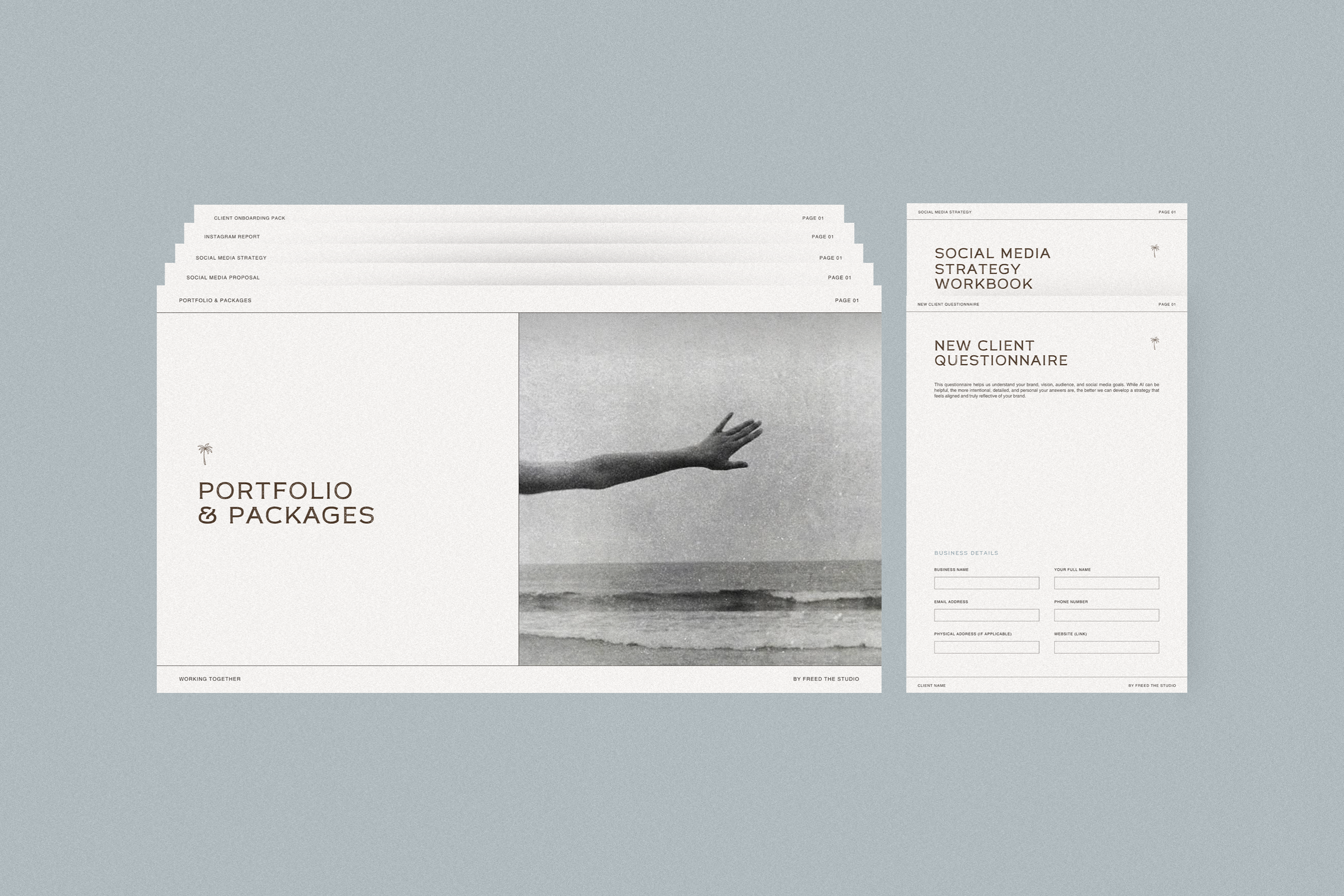 Social Media Manager Template Set Canva Templates + Workbook Freed