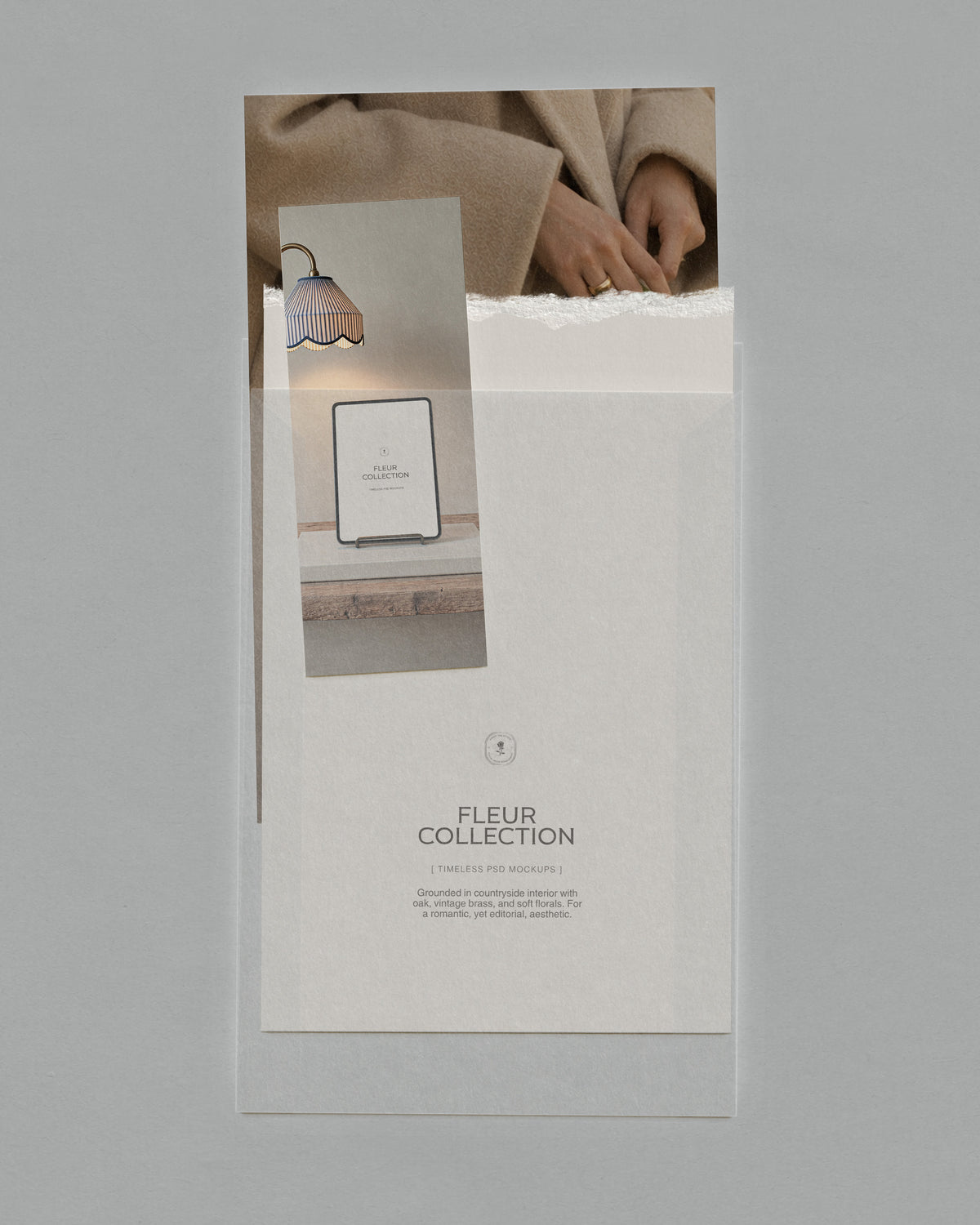 PSD mockup with minimalist aesthetic, luxury editorial setting. iPhone, stationery, and paper mockups for designers and creatives.