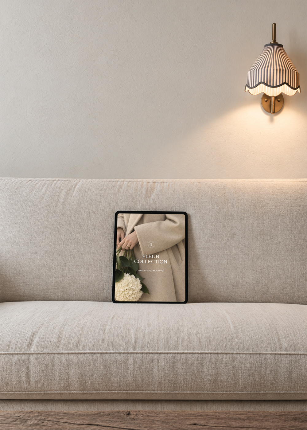 PSD mockup with minimalist aesthetic, luxury editorial setting. iPhone, stationery, and paper mockups for designers and creatives.