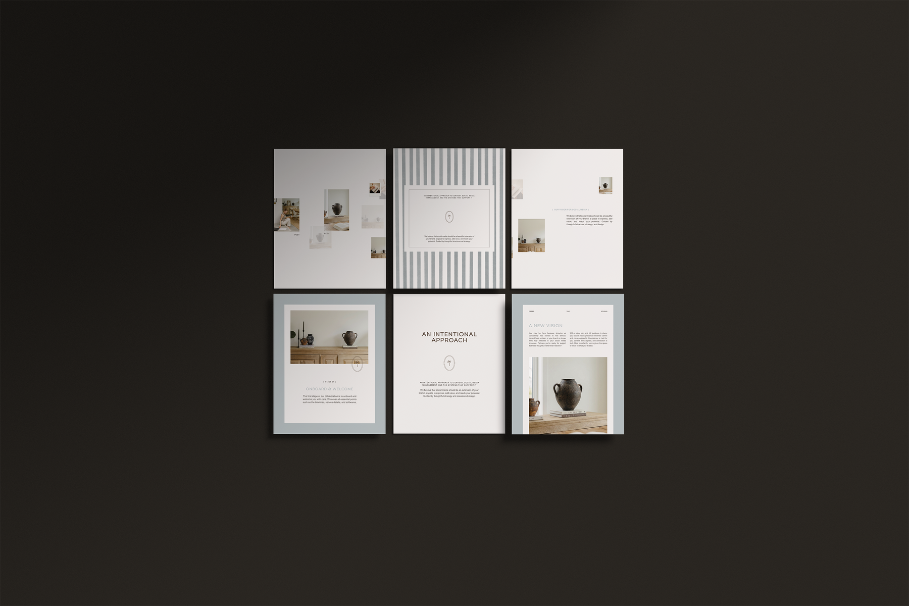 Instagram post templates for Canva with scrapbook editorial minimalist design for creatives and social media managers