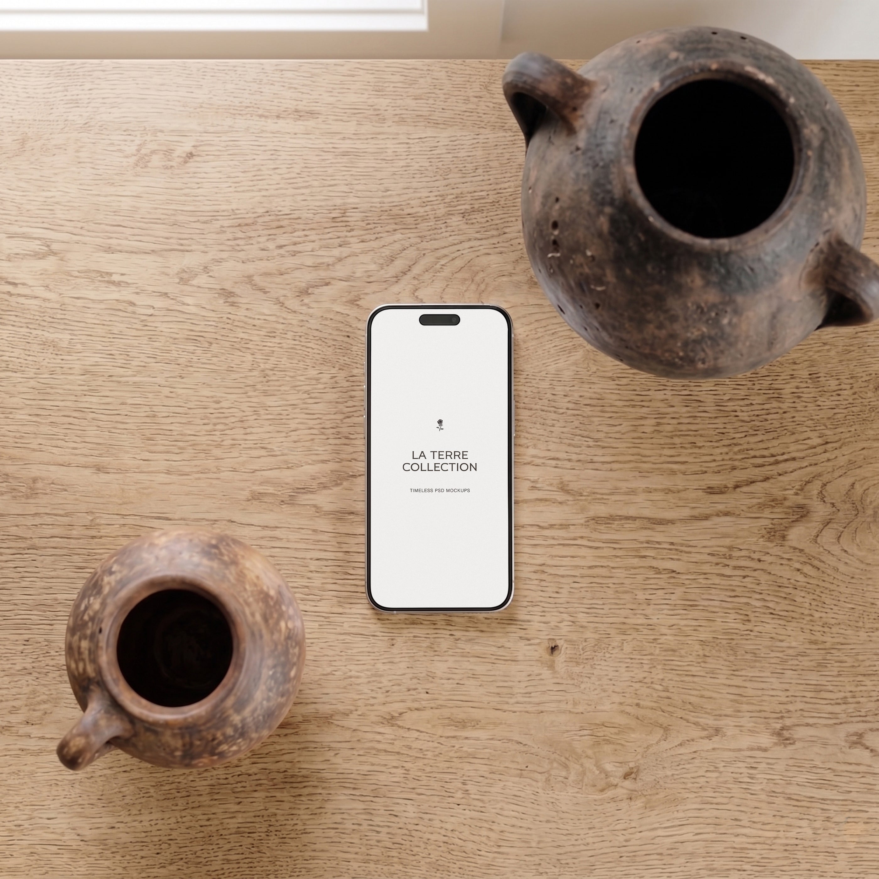 PSD mockup with minimalist aesthetic, luxury editorial setting. iPhone, stationery, and paper mockups for designers and creatives.